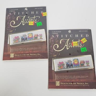 LOT 131: Unopened Cross Stitch Kits & Vintage Buttons