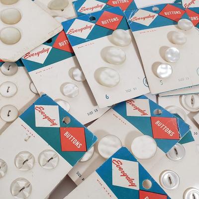 LOT 131: Unopened Cross Stitch Kits & Vintage Buttons