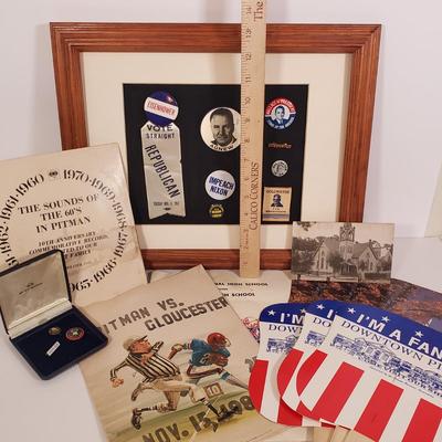 LOT 132: Collection of Ephemera from New Jersey & Political Pins