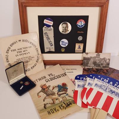 LOT 132: Collection of Ephemera from New Jersey & Political Pins