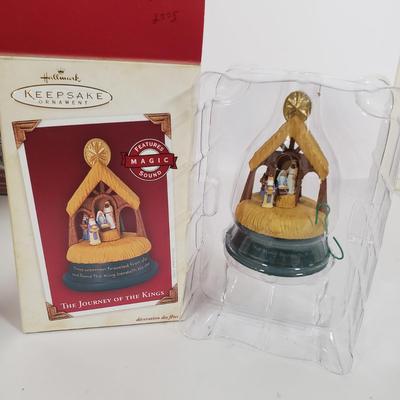 LOT 134: Nativity/Three Kings Ornaments by Lenox, Hallmark, Fontanini & More
