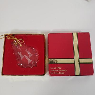 LOT 134: Nativity/Three Kings Ornaments by Lenox, Hallmark, Fontanini & More