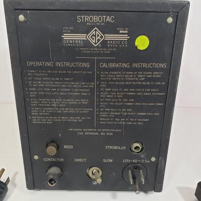 LOT 153: Vintage Shimpo Stroboscope Digital Tachometer & GR Strobotac