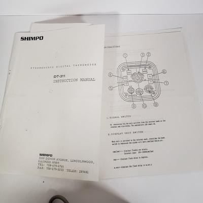 LOT 153: Vintage Shimpo Stroboscope Digital Tachometer & GR Strobotac
