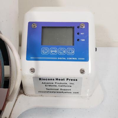 LOT 155: Digital Heat Press for Mugs with Case of 30 Blank Mugs & 110 Sheets of TexPrint Paper