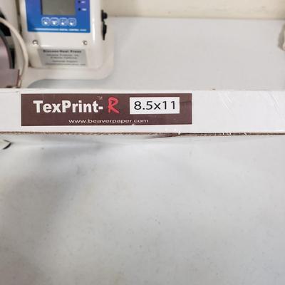 LOT 155: Digital Heat Press for Mugs with Case of 30 Blank Mugs & 110 Sheets of TexPrint Paper