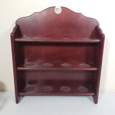 LOT 159: Set of Westbend Thermo-Serv Vintage Beer Mugs with Wooden Display Shelf