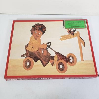 LOT 160: German Battleship Model Kit, Model Airplane, German Wooden Hobby Kits & Assorted Empty Boxes from Model Kits