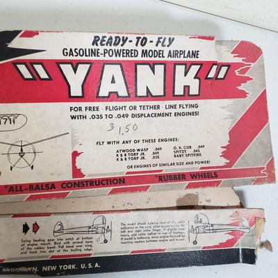 LOT 160: German Battleship Model Kit, Model Airplane, German Wooden Hobby Kits & Assorted Empty Boxes from Model Kits