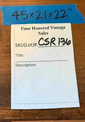 Antique Wood Trunk Chest 45x21x22