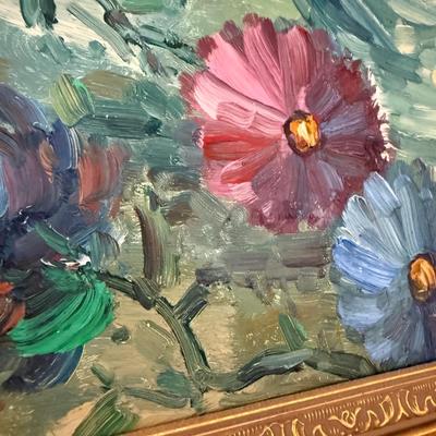 Large Signed Floral Painting (B2-BM)