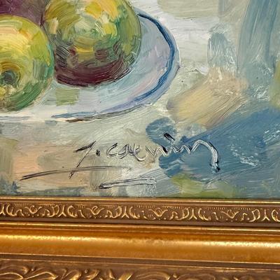 Large Signed Floral Painting (B2-BM)