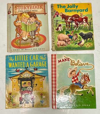 Sale Photo Thumbnail #286: Titles include: The Jolly Barnyard, The Little Car that Wanted a Garage, Storybook for Little Tots, and Make believe.
