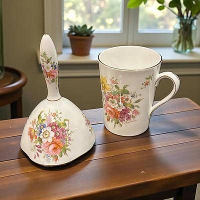 Hammersley Fine Bone China Lot of 2 Pieces- Mug and Bell