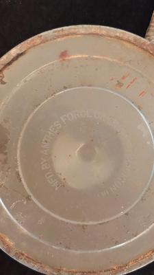 ANTIQUE RAILROAD DATE NAILS AND A GLASS MARBLE REFLECTOR