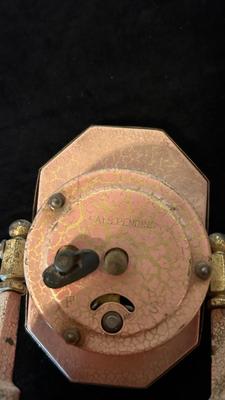 THE LUX ART DECO MANTEL ALARM CLOCK ” IT WORKS” AND GABRIEL ALARM CLOCK FOR PARTS OR REPAIR