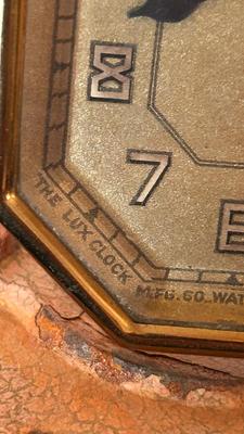 THE LUX ART DECO MANTEL ALARM CLOCK ” IT WORKS” AND GABRIEL ALARM CLOCK FOR PARTS OR REPAIR