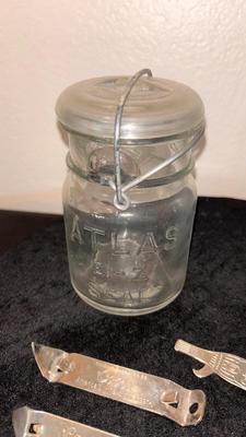 BALL CANNING JARS FROM LONG AGO, AS WELL AS BOTTLE OPENERS