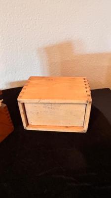 BUTTER PRESS MOLD AND A NEAT OLD RECIPE BOX PLUM FULL OF RECIPES FROM WAY BACK WHEN