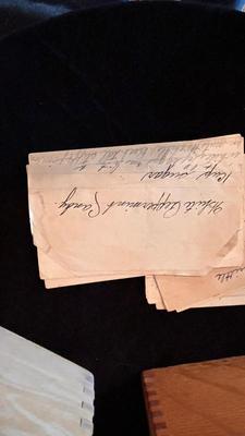 BUTTER PRESS MOLD AND A NEAT OLD RECIPE BOX PLUM FULL OF RECIPES FROM WAY BACK WHEN