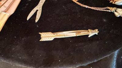 TIE CLIPS, HAT PINS, FAN AND MORE