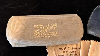 ANTIQUE AMERICAN OPTICAL 12KGF PRESCRIPTION SUNGLASSES AND CLEAR LENSES