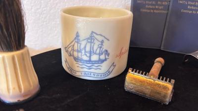 ANTIQUE BARBER TOOLS AND SALON ITEMS