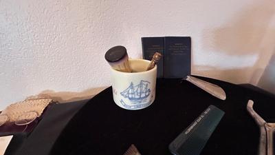 ANTIQUE BARBER TOOLS AND SALON ITEMS