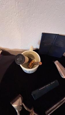 ANTIQUE BARBER TOOLS AND SALON ITEMS