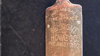 OLD HANGING SCALES AND WOODEN BOBBER