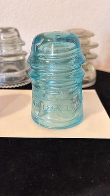 RARE PURPLE INSULATOR ALONG WITH TURQUOISE AND CLEAR