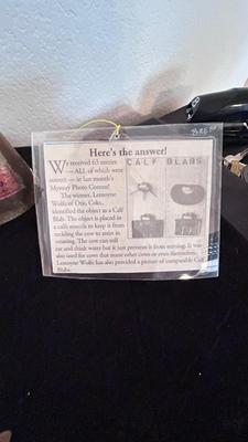 ANTIQUE CALF WEENING NOSE PIECE, COPPER ALLOY TUDOR BUCKLE /HARNESS PIECE AND OTHER LIKE ITEMS