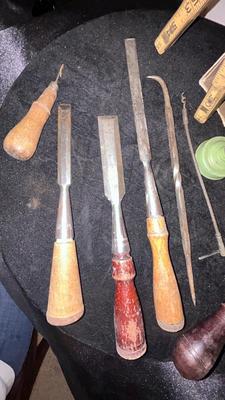 ANTIQUE/VINTAGE WOOD WORKING TOOLS AND STANLEY SOLDERING IRON