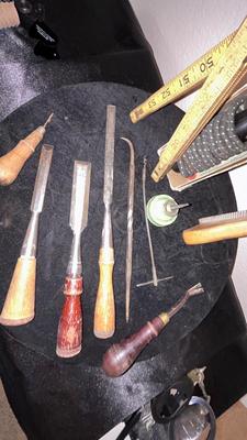 ANTIQUE/VINTAGE WOOD WORKING TOOLS AND STANLEY SOLDERING IRON