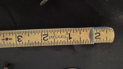 OLD MEASURING TOOLS AND CHALK LINE