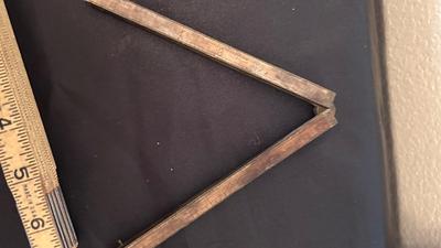 OLD MEASURING TOOLS AND CHALK LINE