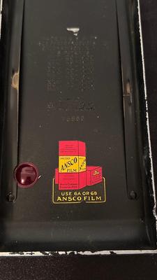 ANTIQUE ANSCO CAMERAS AND EMPTY FILM TINS