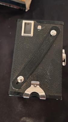 ANTIQUE ANSCO CAMERAS AND EMPTY FILM TINS