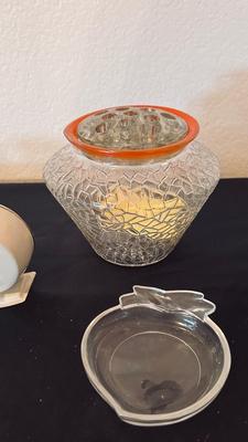 SWEET PEA FLOWER VASE, WESTCLOX BABY BEN AND WESTCLOX ALARM CLOCKS