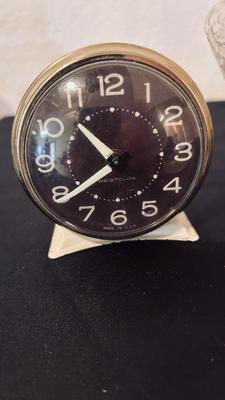 SWEET PEA FLOWER VASE, WESTCLOX BABY BEN AND WESTCLOX ALARM CLOCKS