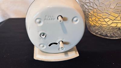 SWEET PEA FLOWER VASE, WESTCLOX BABY BEN AND WESTCLOX ALARM CLOCKS