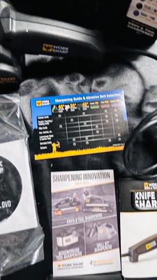 WORK SHARP ELECTRIC KNIFE SHARPENER AND EXTRA BELTS