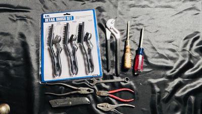 NEW DETAIL BRUSHES, CHANNEL LOCKS AND OTHER TOOLS