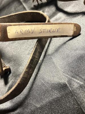 ANTIQUE COWBOY/ARMY HORSE ITEMS