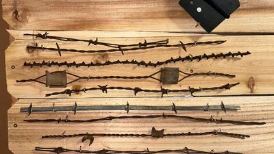 A VARIETY OF BARBED WIRE SAMPLES