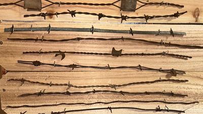 A VARIETY OF BARBED WIRE SAMPLES