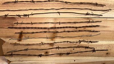 A VARIETY OF BARBED WIRE SAMPLES