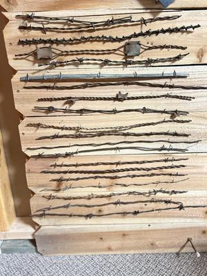A VARIETY OF BARBED WIRE SAMPLES