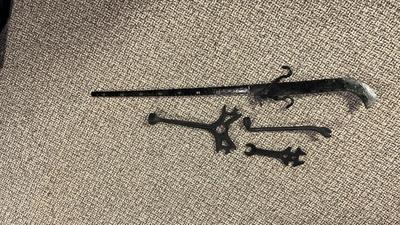 OLD SCALE ARM, IHC BUGGY/WAGON CAST IRON WRENCH, VTG INTERNATIONAL HARVESTER WRENCH