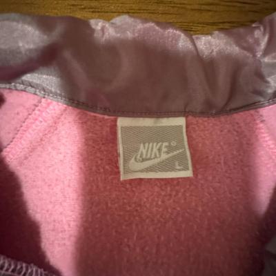 Vintage Nike Colorblock Fleece Jacket, Pink and Purple, Large